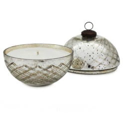 Hallmark Fresh-Cut Pine Mercury Glass Ball Ornament Candle -Lovely Souvenir Store PineScented Mercury Glass Ball Ornament Candle 1XKT5055 02