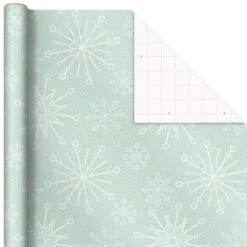 Hallmark Pink And Mint Assorted 3-Pack Christmas Wrapping Paper, 120 Sq. Ft. -Lovely Souvenir Store Pink and Mint Christmas Wrapping Paper Assortment 5JXW1083 04