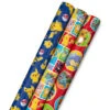 Hallmark Assorted Pokémon Wrapping Paper 3-Pack, 60 Sq. Ft. -Lovely Souvenir Store Pokmon Wrapping Paper for Kids Birthdays 5EWR2645 01