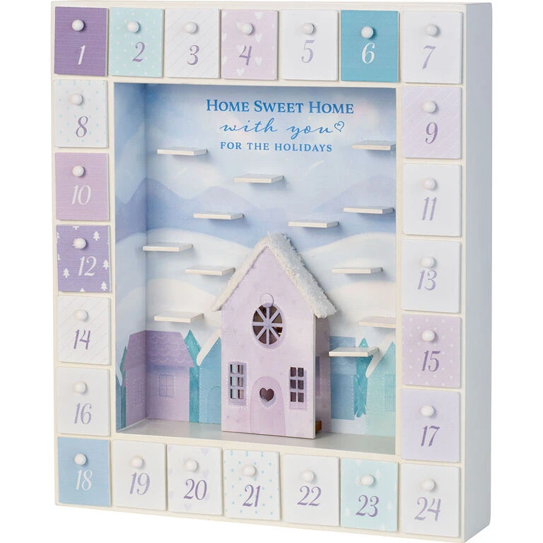 Precious Moments Winter Moments Light-Up Advent Calendar, 11.8" 3 Precious Moments Winter Moments Light-Up Advent Calendar, 11.8"