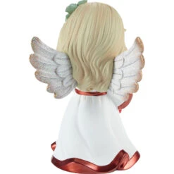 Precious Moments Wreathed In Christmas Glory Light-Up Musical Angel Figurine, 6" -Lovely Souvenir Store Precious Moments LightUp Musical Angel Figurine 231401 02