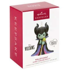 Hallmark Disney Precious Moments Maleficent Porcelain Ornament -Lovely Souvenir Store Precious Moments Maleficent Keepsake Ornament 2999QXE3279 04