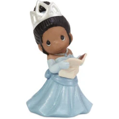 Precious Moments Disney My Dream Starts With Me Tiana Figurine, 5" 7 Precious Moments Disney My Dream Starts With Me Tiana Figurine, 5" -Lovely Souvenir Store Precious Moments Tiana in Blue Dress Figurine 211026 02