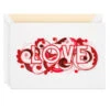 Hallmark With All My Heart Quilled Paper Handmade Love Card -Lovely Souvenir Store Red Letters Quilled Paper Handmade Romantic Love Card 1299LAD2811 01