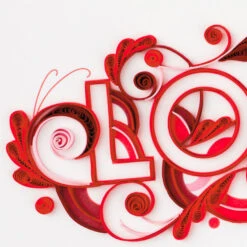 Hallmark With All My Heart Quilled Paper Handmade Love Card 13 Hallmark With All My Heart Quilled Paper Handmade Love Card -Lovely Souvenir Store Red Letters Quilled Paper Handmade Romantic Love Card 1299LAD2811 04