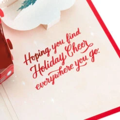 Hallmark Joy To You 3D Pop-Up Christmas Card -Lovely Souvenir Store Red Truck 3D PopUp Christmas Card 1299IXC7122 05