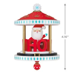 Hallmark Santa-Go-Round Ornament -Lovely Souvenir Store Santa Carousel Keepsake Ornament 2299QGO2647 03