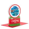 Hallmark Santa's Sleigh Snow Globe Musical 3D Pop-Up Christmas Card With Motion -Lovely Souvenir Store Santa Sleigh Snowglobe 3D PopUp Music Motion Christmas Card 1299XOD9985 01