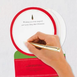 Hallmark Santa's Sleigh Snow Globe Musical 3D Pop-Up Christmas Card With Motion -Lovely Souvenir Store Santa Sleigh Snowglobe 3D PopUp Music Motion Christmas Card 1299XOD9985 07