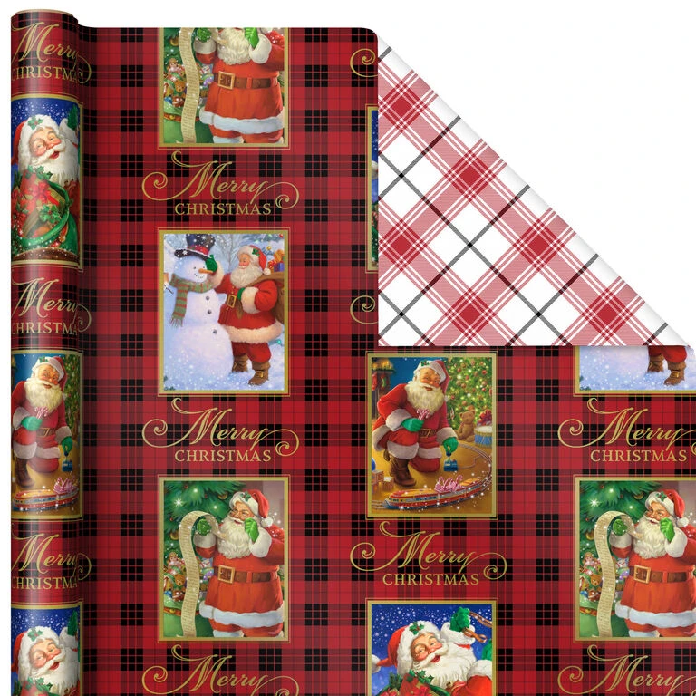 Hallmark Christmas Classics 3-Pack Reversible Wrapping Paper Assortment, 120 Sq. Ft. 6 Hallmark Christmas Classics 3-Pack Reversible Wrapping Paper Assortment, 120 Sq. Ft. - Image 4