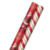 Hallmark Santa And Stripes 2-Pack Christmas Wrapping Paper Assortment, 160 Sq. Ft. -Lovely Souvenir Store Santa and Stripes Assorted Christmas Wrapping Paper 5JXW1055 01