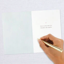 Hallmark Happily Ever After Quilled Paper Handmade Wedding Card -Lovely Souvenir Store Script Letters Quilled Paper Handmade Wedding Card 1299LAD9615 06