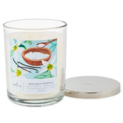 Hallmark Sea Salt Vanilla 3-Wick Jar Candle, 16 Oz. -Lovely Souvenir Store Sea Salt Vanilla 3Wick Jar Candle 1BGC1064 03