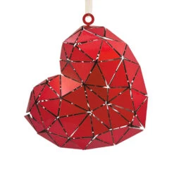 Signature Heart Metal Hallmark Ornament -Lovely Souvenir Store Signature Heart Metal Christmas Ornament 1HDL2172 06
