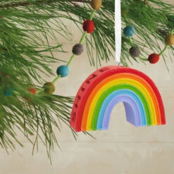 Signature Rainbow Hallmark Ornament 7 Signature Rainbow Hallmark Ornament -Lovely Souvenir Store Signature Rainbow Christmas Ornament 1HDL2177 02