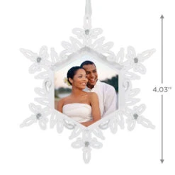 Hallmark Sparkling Snowflake Photo Personalized Metal Ornament -Lovely Souvenir Store Snowflake Photo Personalized Keepsake Ornament 2499QHE2012B2 03
