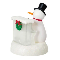 Hallmark Sing-Along Showman Snowman Musical Ornament -Lovely Souvenir Store Snowman at Piano Musical Keepsake Ornament 2099QGO2637 06