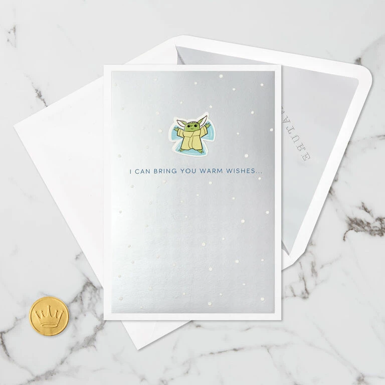 Hallmark Star Wars: The Mandalorian™ Grogu™ Warm Wishes 3D Pop-Up Holiday Card 8 Hallmark Star Wars: The Mandalorian™ Grogu™ Warm Wishes 3D Pop-Up Holiday Card - Image 6