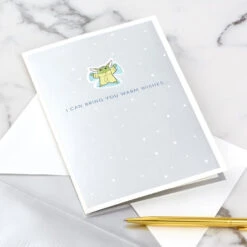 Hallmark Star Wars: The Mandalorian™ Grogu™ Warm Wishes 3D Pop-Up Holiday Card 18 Hallmark Star Wars: The Mandalorian™ Grogu™ Warm Wishes 3D Pop-Up Holiday Card -Lovely Souvenir Store Star Wars The Mandalorian Grogu 3D PopUp Holiday Card 1499XXH9985 07