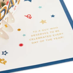 Hallmark Celebrate Stars And Pennants 3D Pop-Up Father's Day Card 12 Hallmark Celebrate Stars And Pennants 3D Pop-Up Father's Day Card -Lovely Souvenir Store Stars and Pennants 3D PopUp Fathers Day Card 1299IMM2045 03