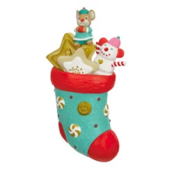 Hallmark Stocking Stuffers Surprise Mystery 2023 Exclusive Ornament -Lovely Souvenir Store Stocking With Mouse and Star Cookie Keepsake Ornament 1999QXC5619 02