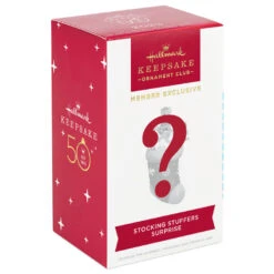 Hallmark Stocking Stuffers Surprise Mystery 2023 Exclusive Ornament -Lovely Souvenir Store Stocking With Mouse and Star Cookie Keepsake Ornament 1999QXC5619 05