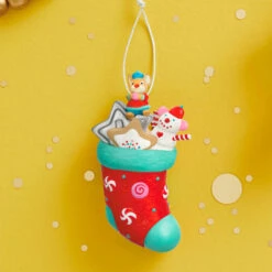 Hallmark Stocking Stuffers Surprise Mystery 2023 Exclusive Ornament -Lovely Souvenir Store Stocking With Mouse and Star Cookie Keepsake Ornament 1999QXC5619 07