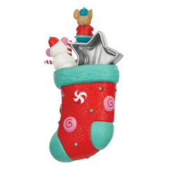 Hallmark Stocking Stuffers Surprise Mystery 2023 Exclusive Ornament -Lovely Souvenir Store Stocking With Mouse and Star Cookie Keepsake Ornament 1999QXC5619 08