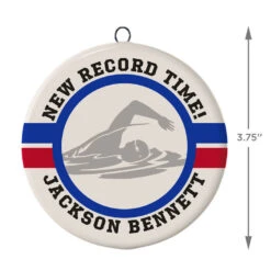 Swimming Ceramic Circle Personalized Ornament -Lovely Souvenir Store Swimming Ceramic Circle Personalized Ornament 1999QHE1711B108 03