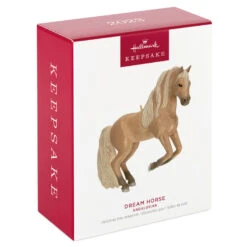 Hallmark Andalusian Dream Horse Ornament -Lovely Souvenir Store Tan Horse Keepsake Ornament 1799QGO2709 04