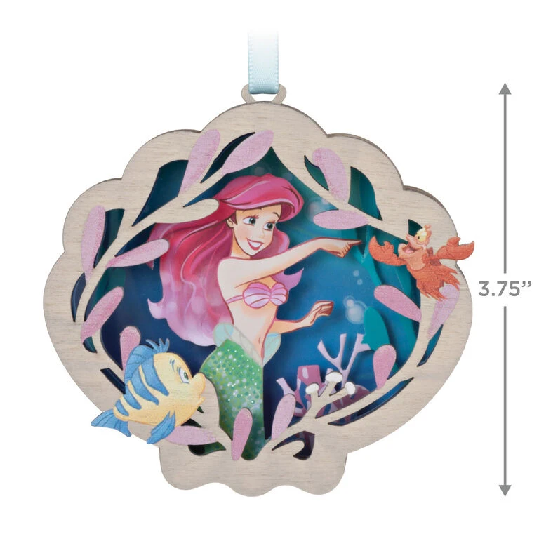 Hallmark Disney The Little Mermaid Ariel And Friends Papercraft Ornament 5 Hallmark Disney The Little Mermaid Ariel And Friends Papercraft Ornament - Image 3