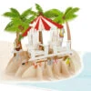 Hallmark Tropical Beach Scene 3D Pop-Up Anniversary Card -Lovely Souvenir Store Tropical Beach Scene 3D PopUp Anniversary Card 1299LAD2773 01