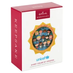 Hallmark UNICEF Every Color Of Amazing Papercraft Ornament -Lovely Souvenir Store UNICEF Children of World Keepsake Ornament 1999QXI7497 04