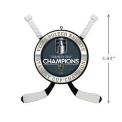 Hallmark NHL® Vegas Golden Knights® 2023 Stanley Cup® Champions Hockey Ornament -Lovely Souvenir Store Vegas Golden Knights Stanley Cup Keepsake Ornament 2499QHR1263 03