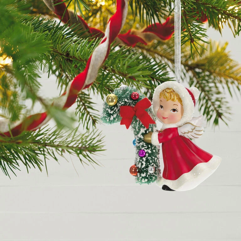 Hallmark Vintage Angel Porcelain Ornament 4 Hallmark Vintage Angel Porcelain Ornament - Image 2