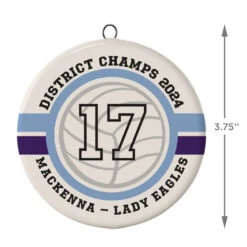 Volleyball Ceramic Circle Personalized Ornament 10 Volleyball Ceramic Circle Personalized Ornament -Lovely Souvenir Store Volleyball Ceramic Circle Personalized Ornament 1999QHE1711B109 03