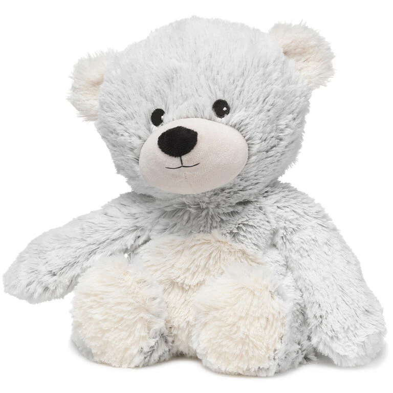 Warmies Heatable Scented Gray Bear Stuffed Animal, 13" 3 Warmies Heatable Scented Gray Bear Stuffed Animal, 13"