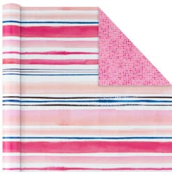 Hallmark Watercolor Tones 3-Pack Reversible Wrapping Paper, 75 Sq. Ft. Total -Lovely Souvenir Store Watercolor Tones 3Pack Reversible Wrapping Paper 5EWR6405 05