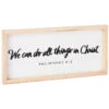 Hallmark We Can Do All Things In Christ Wooden Quote Sign, 15x7 -Lovely Souvenir Store We Can Do All Things in Christ Wooden Quote Sign 1SNN1054 01