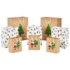 Hallmark Merry Mix 8-Pack Christmas Gift Bags, Assorted Sizes And Designs -Lovely Souvenir Store White and Kraft Paper Assortment Christmas Gift Bags 5XGB1410 01