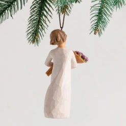 Willow Tree Surprise Tulip Bouquet Figurine Ornament, 4" H -Lovely Souvenir Store Willow Tree Figurine With Tulip Bouquet Ornament 28096 03