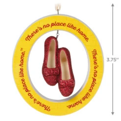 Hallmark The Wizard Of Oz™ There's No Place Like Home™ Porcelain Ornament -Lovely Souvenir Store Yellow Brick Road Ruby Slippers Keepsake Ornament 2999QXI6297 03
