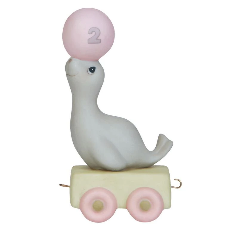 Precious Moments God Bless You On Your Birthday Seal Figurine, Age 2 3 Precious Moments God Bless You On Your Birthday Seal Figurine, Age 2